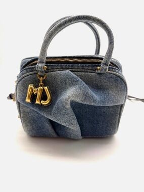 Marc Jacobs The Denim Mini Wave Top-Handle Bag